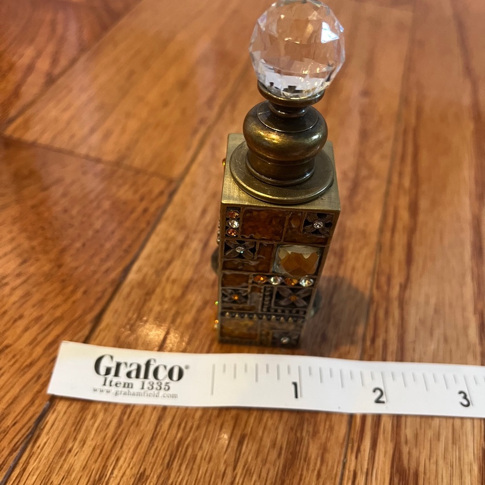 Decorative Gold and Brown Perfume Bottle - Picture 8 of 8